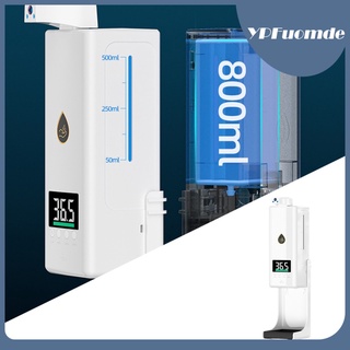k10 pro 2in1 termómetro digital automático montado en la pared con dispensador de jabón de mano desinfectante temperatura instantánea leer