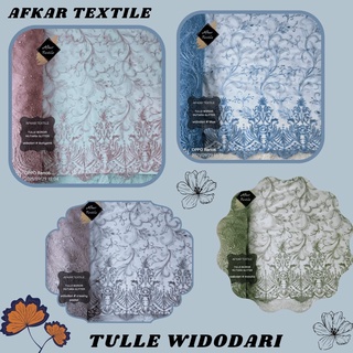 Tille Widodari tejido bordado Tumpal Mix Pearl Premium/tul Motte Glitter bordado/ancho 1,3 metros