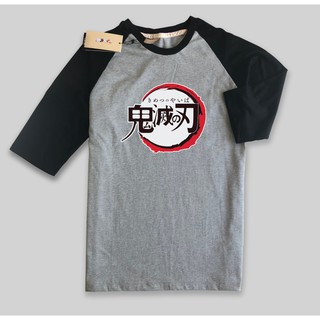 Kimetsu no yaiba Demon Slayer Raglan Anime camiseta (1)