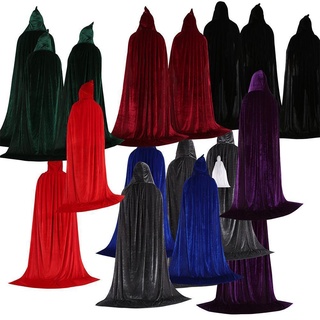 halloween cloak witch wizard golden velvet cloak u5t0 (3)