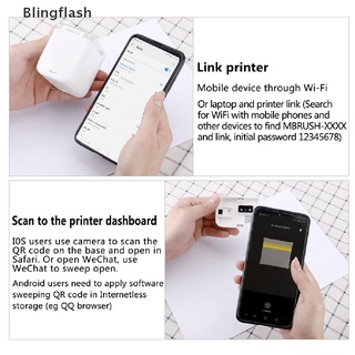 Blingflash Mini impresora de alimentos de mano de tinta comestible portátil de inyección de tinta de impresión personalizada DIY MY