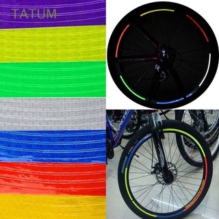 TATUM Bicicleta Calcomanías para bicicletas Exterior Reflector Calcomanías. Materia de barras Neumático Moto MTB Rueda Utilidad Fluorescencia Reflexivo adj./Multicolor
