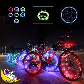 CAC Bicicleta segura Lámpara de bicicleta Paseo nocturno Decoloración Lámpara de rueda de bicicleta Diodo emisor de luz Recargable Actualización Superbrillante Impermeable (1)