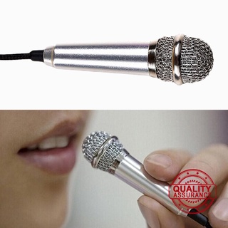 Aleación de aluminio portátil Mini micrófono con cable de 3,5 mm Pc voz cantar para teléfono Karaoke portátil X9C2