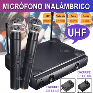 Actualizado Profesional UHF Sistema De Micrófono Inalámbrico Portátil Para KTV Karaoke Familia (1)