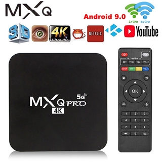 Chillerty Mxq Pro 4k 2.4g/5ghz Wifi Android 9.0 Quad Core Smart Tv Box Media Player 1g+8g