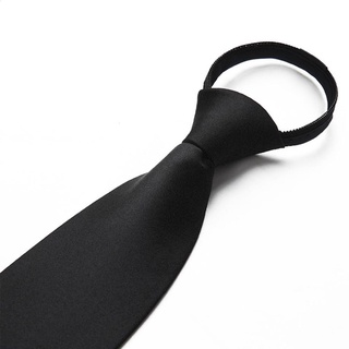 8cm Lazy Zipper Neck Ties Men's Business Dress Wedding Collar Ties Groom Necktie S2Z9 (6)