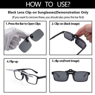 💮Lanfy💮 Gafas de sol con Clip al aire libre gafas de visión nocturna gafas polarizadas para gafas graduadas UV400 moda antideslumbrante gafas de conducción (3)