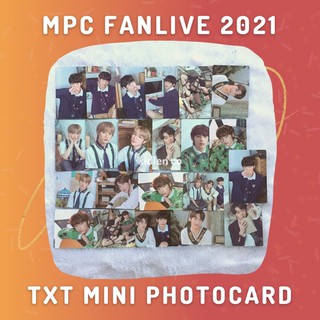 Mpc TXT FANLIVE 2021/Yeonjun Soobin Beomgyu Taehyun Mute Mini Photocard 6/8 4/8 3/8