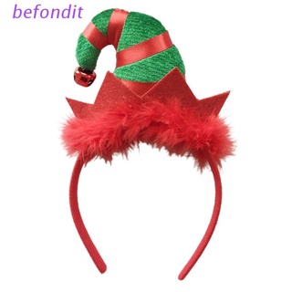 bef navidad elfo diadema elfo sombrero campana pelo aro elástico fiesta vacaciones foto props