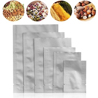 oasis1 100pc impermeable de papel de aluminio bolsas de plata al vacío sellador de calor bolsa de suministros de cocina hogar saran envoltura de grado alimenticio bolsas de almacenamiento