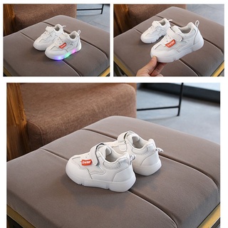 [Suge]zapatos de niño Kasut para niños luces LED luminosas zapatos niño niñas Kanak Kasut Budak (3)