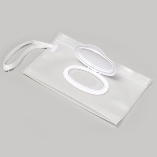 braw1 ecológico servilleta bolsa de almacenamiento fácil de llevar caso de protección toallitas húmedas bolsa de clamshell caja reutilizable limpieza snap correa cosmética contenedor (2)