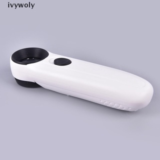 Ivywoly 40X Magnifying Magnifier Glass Jeweler Eye Jewelry Loupe Loop With 2 LED Light MX
