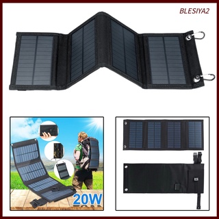 [BLESIYA2] Panel Solar portátil plegable de 20 w para RV/Camping/central eléctrica/casa al aire libre