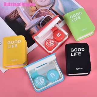 <Outstandingyou> Book Travel es Contact Lenses Box Contact Lens Case For Eyes Care Kit