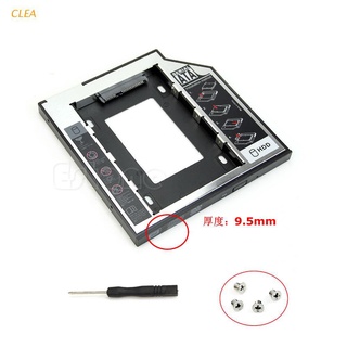 CLEA Universal 1PC 9.5mm SATA 2nd HDD SSD Hard Drive Caddy For CD DVD-ROM Optical Bay (1)