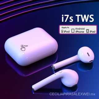 Auriculares TWS I7s, inalámbricos por Bluetooth, auriculares Air deportivos manos libres con caja de carga para Xiaomi, IPhone y Android 55tV