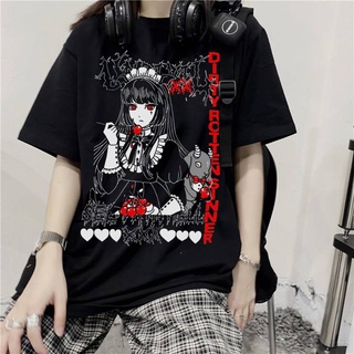 Punk T-shirt Short Sleeve Tops Casual Gothic Style cool cute Girl Tee Shirt loose Round neck Streetwear S-2XL recommend recommend