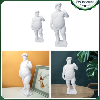 fat david retrato estatua escultura artesanía hogar oficina arte adornos