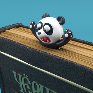 nuevo panda shiba inu divertido creativo pvc libro marcadores 3d marcadores de dibujos animados animal marcador eal pulpo suministros escolares