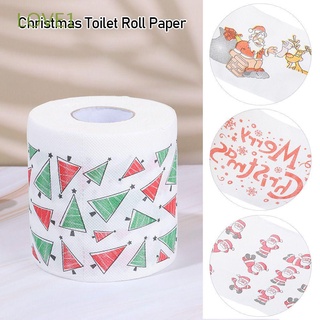 LOVE1 Suministros de baño Papel higiénico navideño Año nuevo Papel higiénico Decoración de Navidad Nuevo Decoraciones para el hogar Impreso Navidad Papá Noel Rollo de papel de decoración