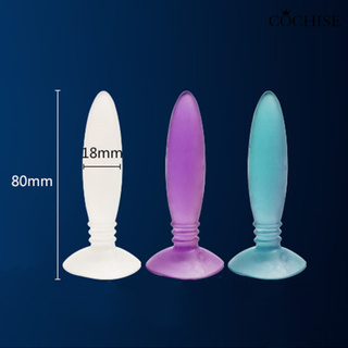Cochise forma de bala Mini silicona Anal Butt Plug Unisex adulto juego sexual juguete de succión (7)
