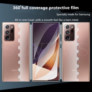 Samsung Note 20 Plus S20Ultra S21 Protector de pantalla 360° Película protectora de hidrogel para Samaung galaxy Note 20