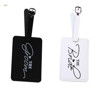 qwe Bride Groom Suitcase Luggage Tags Name Address Holder Identifier Label Tag Wedding Gift