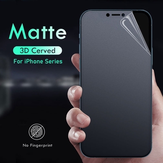 iphone 12 mini 11 pro max xs xr x 6 6s 7 8 plus se 2020 mate cubierta completa hidrogel película protector de pantalla