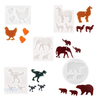 Canylm Animal Resin Mold Epoxy Craft Keychain Silicone Moulds Polymer Clay DIY Making