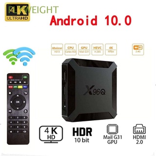 flyweight 1gb+8gb tv box quad core tv receptores smart tv box x96 q 2gb+16gb 2.4g hdmi android 10.0 wifi reproductor multimedia