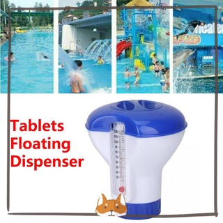 ZEBRA New Tablets Floating Dispenser Multifunctional Chlorine Bromine Swimming Pool Hot Tub Household Water Filter Floater Spa With Temperature Thermometer