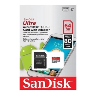 memoria SanDisk SDSQUAR-064G-GN6MA Ultra con adaptador SD 64GB (3)