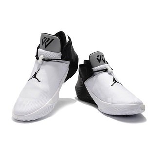 Original Nike Air Jordan Why Not Zer0.1 1 Generación Zapatos De Baloncesto Blanco Y Negro (2)