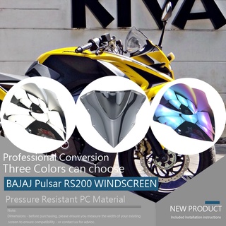 Para BAJAJ Pulsar RS200 RS 200 motocicleta parabrisas parabrisas pantalla deflectores Protector accesorios