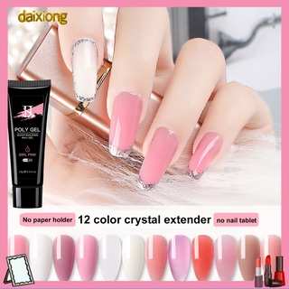 Daixiong - extensión de Gel de uñas (15 g, textura delicada, fácil de colorear, Natural, para uñas postizas)