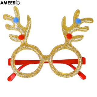 Lentes De navidad Ameesi reutilizables con marco De lentes De navidad brillantes/lentes De fiesta versátiles para niños
