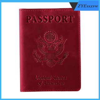 cubierta del pasaporte premium pasaporte cubierta titular 10.2x14x0.8cm rojo