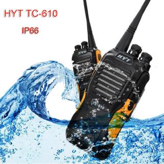 HYT TC610 woki toki 16 canales 5W Radio portátil TC-610 VHF136-174MHz o UHF450-470MHz a prueba de agua Walkie Talkie (1)