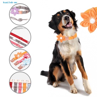 kuaileb collar ecológico para perros de textura suave collar para cachorro con cuerda diseño de flores para uso diario