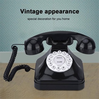[brbaosity2] 1 pieza vintage teléfono antiguo dial retro teléfono