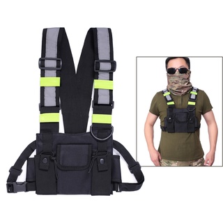 [tachiuwa3] nylon pecho rig bolsa running mochila chaleco teléfono celular y accesorios titular ligero pack para caminar ciclismo al aire libre
