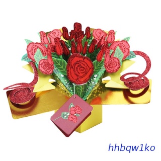hhbqw1ko.mx tarjetas de felicitación hechas a mano cumpleaños boda invitación 3d pop up tarjeta rosa flor (1)