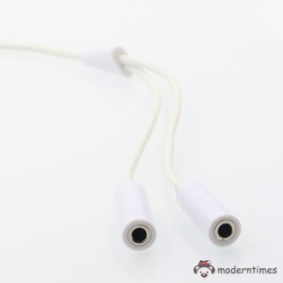 Mt adaptador divisor de auriculares Jack de 3.5 mm 1 macho a 2 hembra Cable de Audio de extensión para iPhone 6s Plu (4)