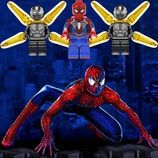 Minifiguras De Superhéroes Marvel Spider Man Compatibles Con Lego Doctor Octopus Bloques De Construcción Juguetes Regalo De Cumpleaños
