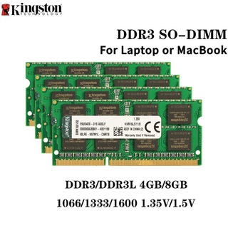 Kingston 4GB 8GB DDR3 1600MHz 1333MHz 1066MHz PC3-12800 DDR3L CL9 memoria RAM SODIMM