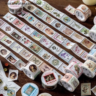 Northvotescastcool Vintage Post Office Series Tape Retro stamps Coffee Decorative Adhesive Tape NVCC