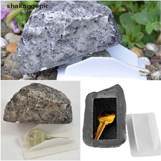 [shakangepic] llave de repuesto al aire libre casa segura oculta oculta almacenamiento de seguridad roca piedra caso caja