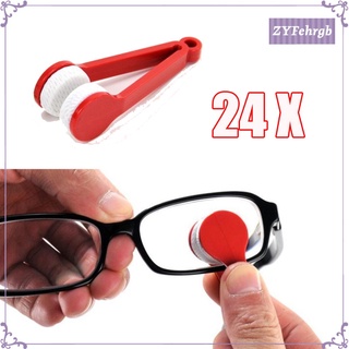 24x gafas de microfibra gafas limpiador cepillo limpiador kit de limpieza herramienta de limpieza